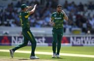 LEEDS, ENGLAND - MAY 24:  Wayne Parnell of South Africa celebrates dismissing Jason Roy of England during the 1st Royal London ODI match between England and South Africa at Headingley on May 24, 2017 in Leeds, England.  (Photo by Gareth Copley/Getty Images)
